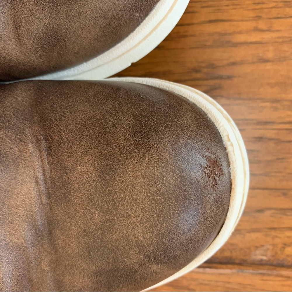 Cat & Jack | Chocolate Brown high top sneakers| Sz 2 - Picture 7 of 13